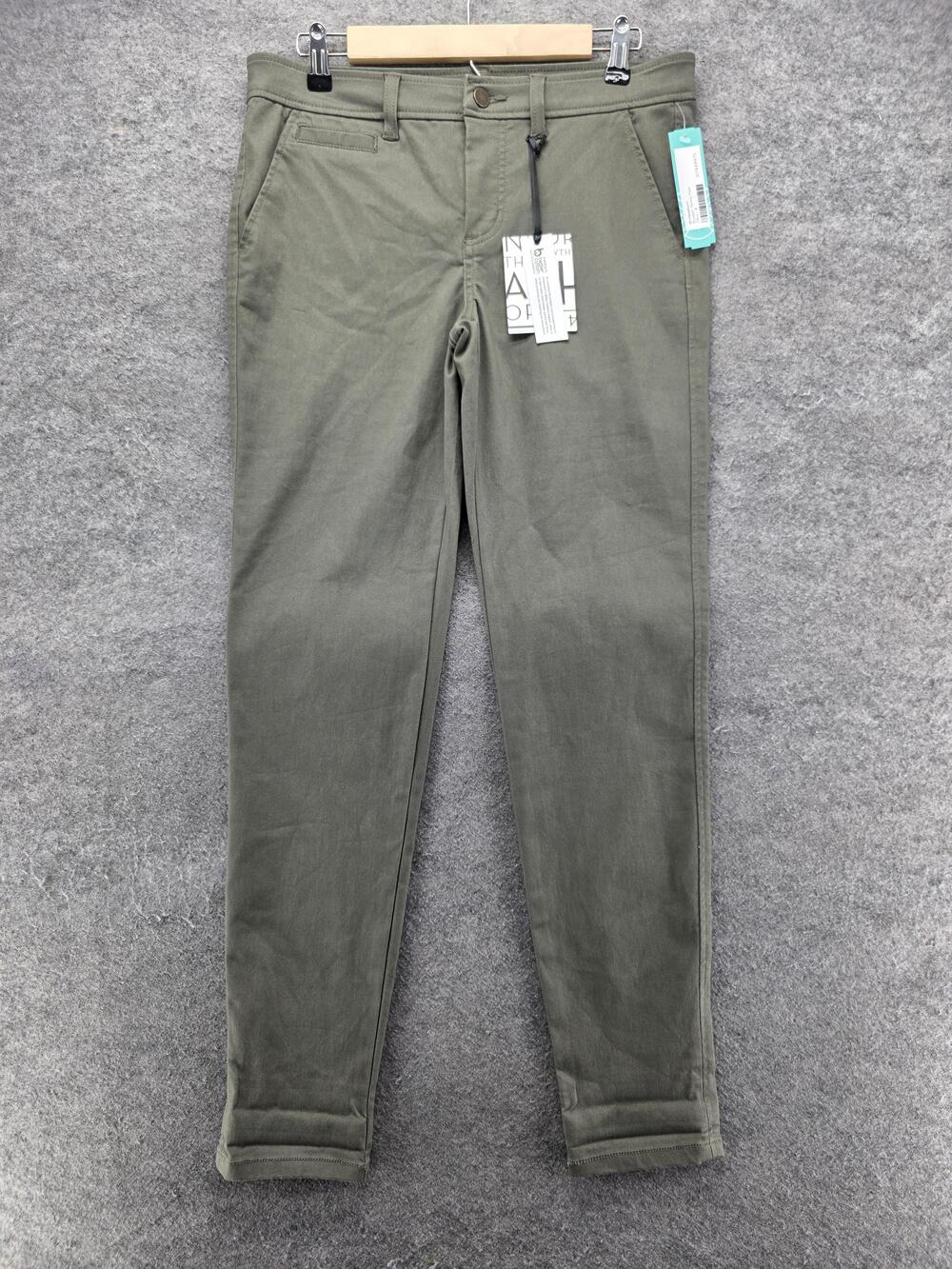 41Hawthorn Rosabel Pants Womens 8 Green Chino Twill Skinny Stretch Pockets 31 In